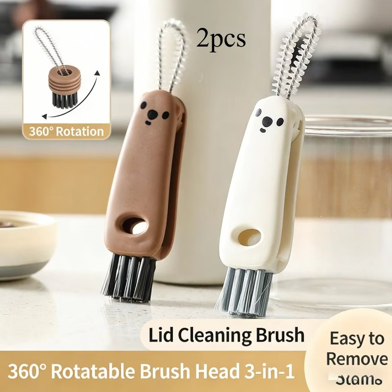 Baby Food Jars With Lids - 2Pcs 다기능 컵 뚜껑 청소 브러시,