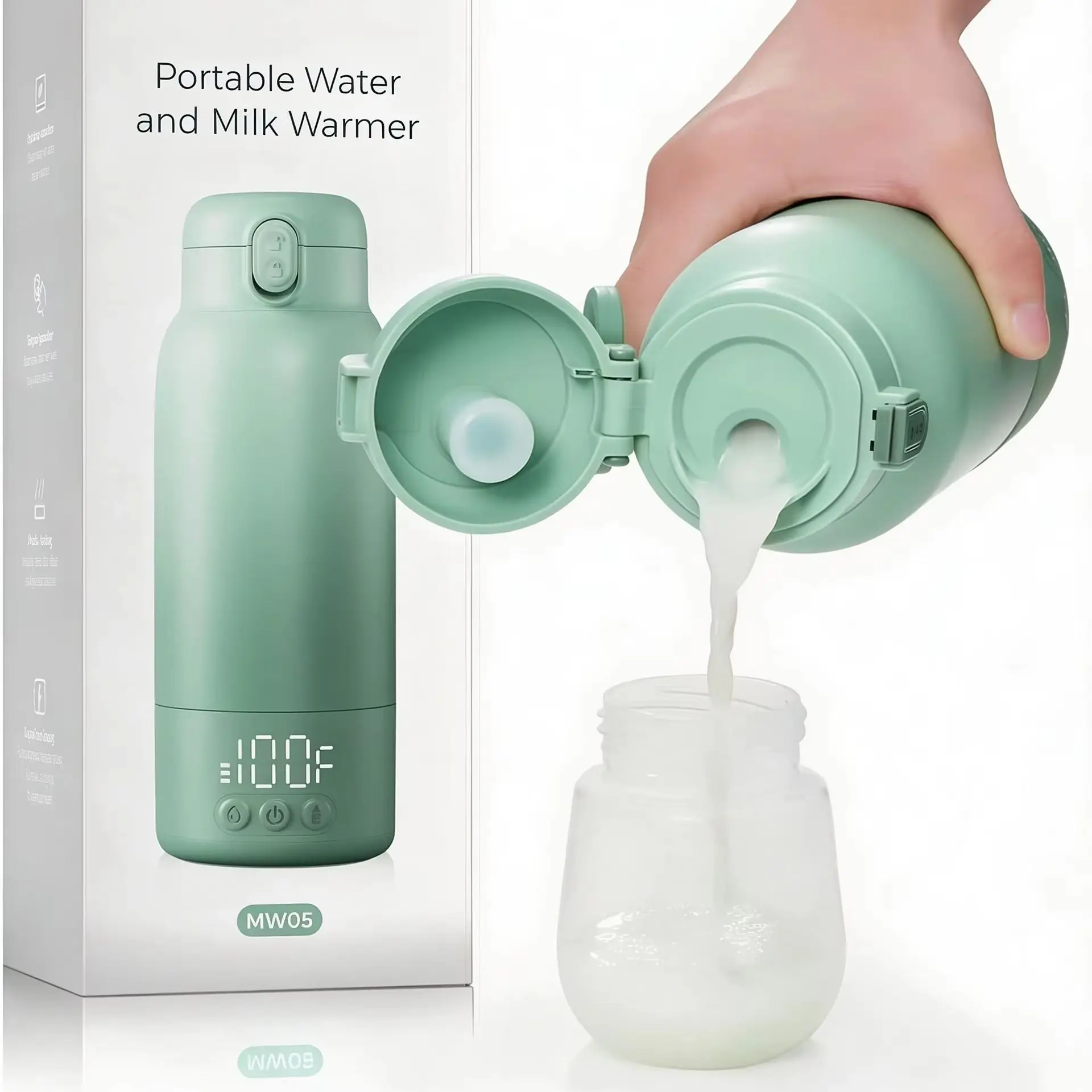 Baby Food Warmer - 휴대용 젖병 보온기, 빠른 가열 속도와