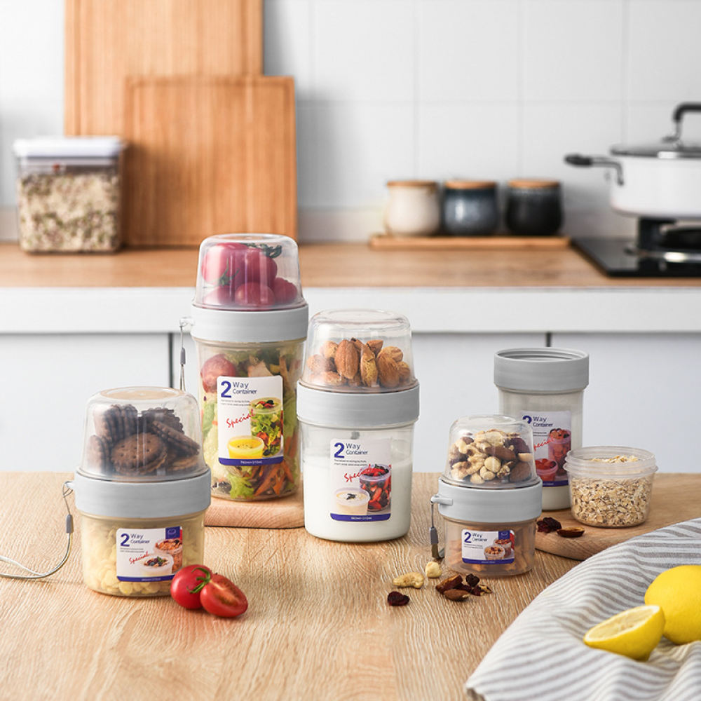 휴대용 이중층 식품 보관 용기, 밀폐 용기, 과일 샐러 - Baby Food Jars With Lids 리뷰 및 가격