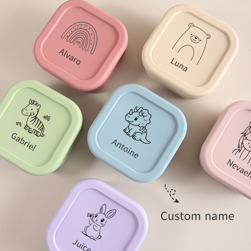 맞춤형 이름 또는 패턴 1개 식품 등급 실리콘 이유식  - Baby Food Jars With Lids 리뷰 및 가격