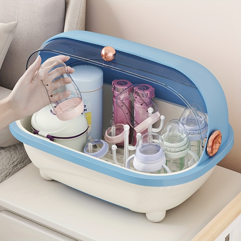 뚜껑이 있는 아기 젖병 보관함, 투명한 조리대 정리함, - Baby Food Jars With Lids 리뷰 및 가격