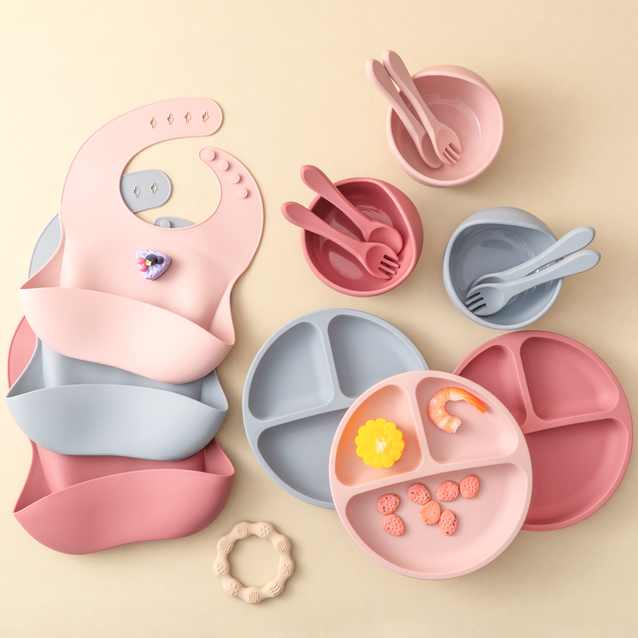 5Pcs 아기 실리콘 먹이 세트 어린이를위한 라운드 식 - Baby Food Menu 리뷰 및 가격