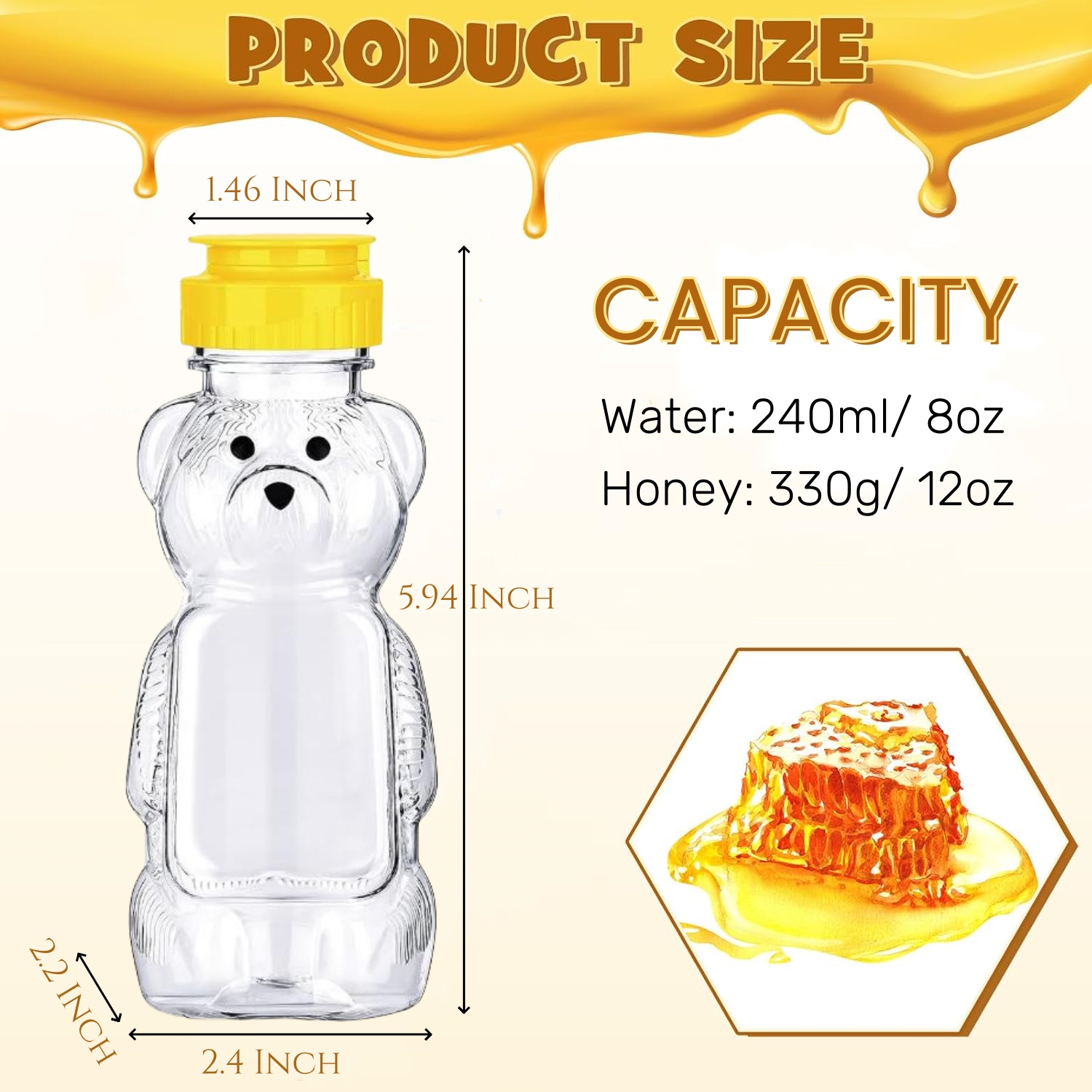 12-36pcs 플라스틱 곰 꿀 항아리, 디스펜스, 베 - Baby Food Jars With Lids 리뷰 및 가격